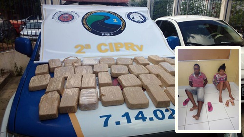 No dia do trabalhador PRE prende casal com 35 kg de crack em Brumado