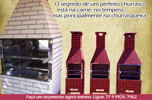 Churrasqueiras de todos os tamanhos e modelos para qualquer ambiente