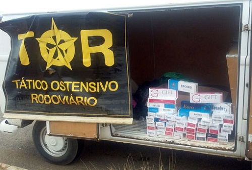 TOR apreende carga de cigarros contrabandeados em Anagé