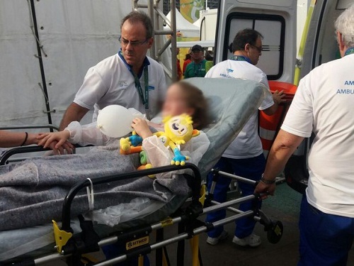 Câmera despenca de cabo no Parque Olímpico e deixa feridos