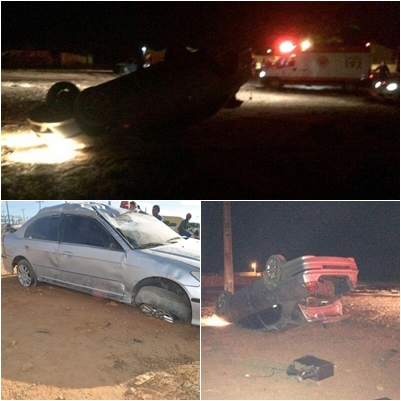 Presidente Jânio Quadros: Acidente grave na entrada da deixa três jovens feridos