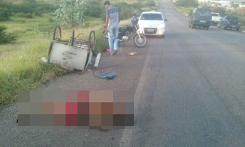 Catador de materiais recicláveis morre atropelado no Anel Viário, em Brumado