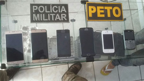 Smartphone roubados são apreendidos em loja de vendas de celulares no São Félix em Brumado