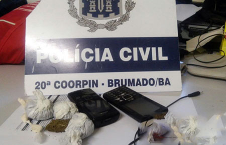 Drogas e celulares continuam sendo lançados no teto das carceragens da 20ª Coorpin