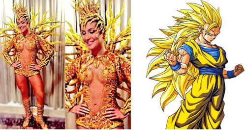 Roupa de Claudia Leitte em desfile na Sapucaí vira meme na web