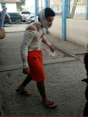 Detento usa caneca com água quente para queimar colega de cela