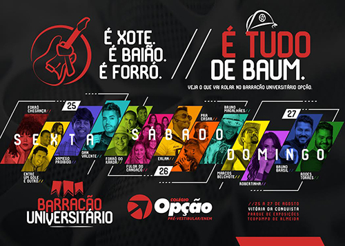 Confira programação do Barracão Universitário do Festival de Inverno Bahia