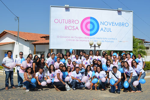 Mobilização marca o início da campanha Outubro Rosa/Novembro Azul em Guajeru