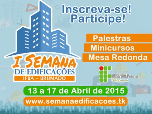 IFBA realizará 1º Semana de Edificações em Brumado