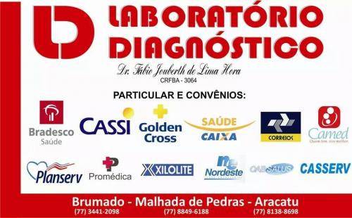 LABORATÓRIO DIAGNÓSTICO A MAIOR REFERÊNCIA EM EXAMES LABORATORIAIS DA REGIÃO