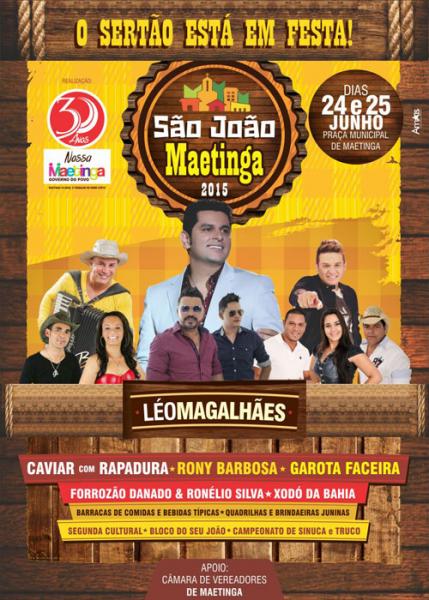 Se prepare para curtir o melhor São João da Bahia em Maetinga