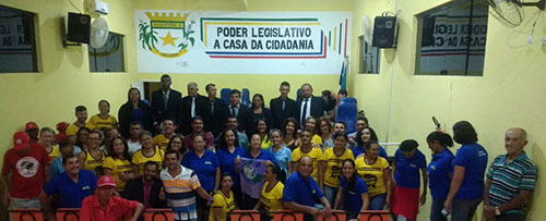 APLB e representantes de outros movimentos realizaram protesto contra a Reforma da Previdência no legislativo de Malhada de Pedras