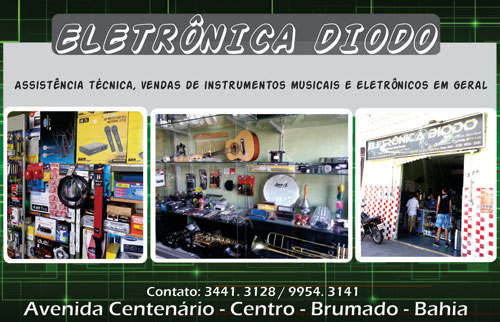 Eletrônica Diodo consertos em geral e vendas de instrumentos musicais