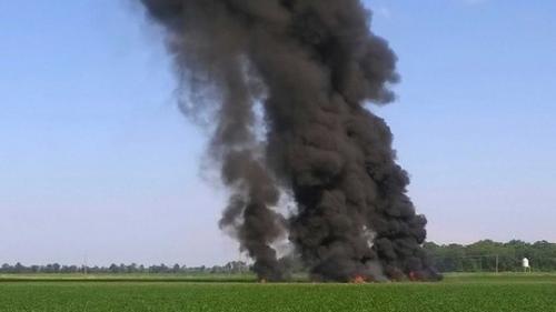 Queda de avião militar no Mississippi mata 16