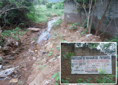 Modera faz vistoria em nascente do Bairro Olhos D’água em Brumado