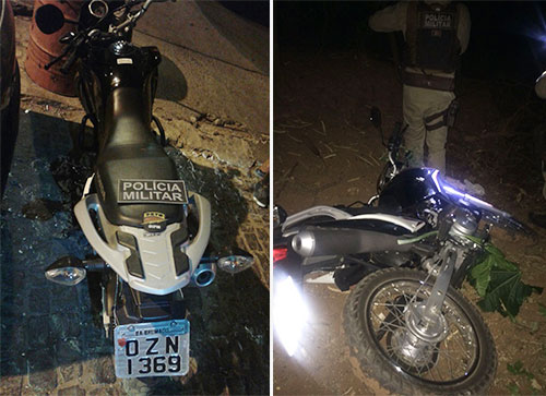 Moto é roubada, mas a PM age rápido e consegue recuperar