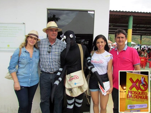 Parceria no combate à Tríplice Endemia entre Sesau e promoter Kezinha é sucesso durante a ExpoBrumado 2016