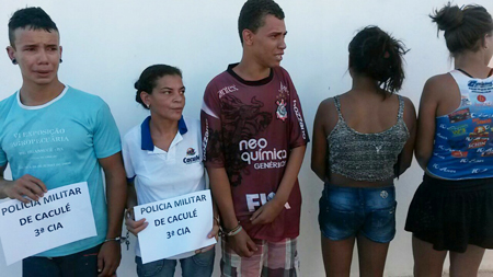 Polícia Militar prende cinco pessoas por envolvimento com o tráfico de drogas em Caculé