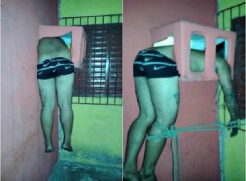 Homem tenta assaltar loja e fica preso em caixa de ar-condicionado