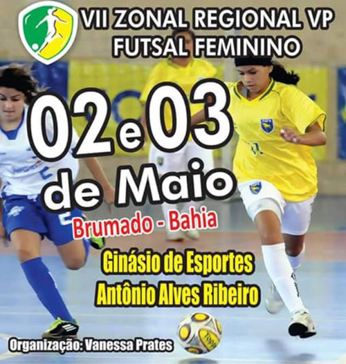 VII Zonal VP de Futsal Feminino será realizado em Brumado